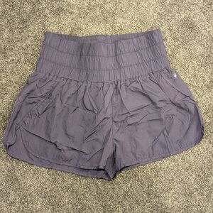 High-Waisted Women's Free People Movement Shorts in Purple